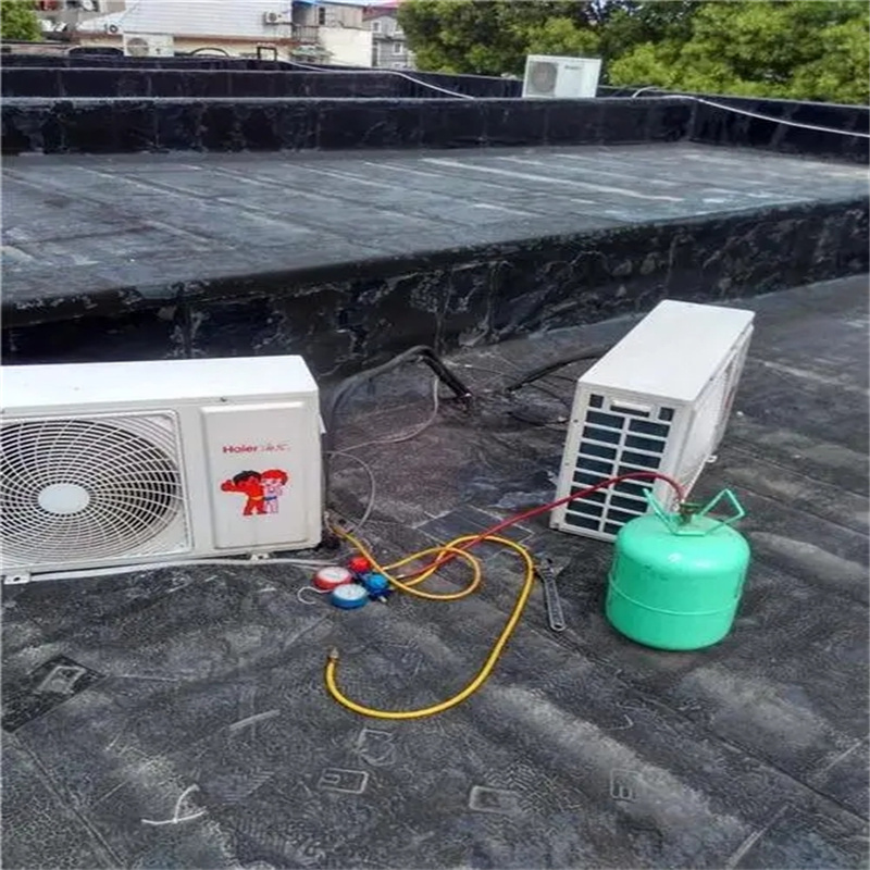 深圳宝安机场新安装的格力空调漏氟维修